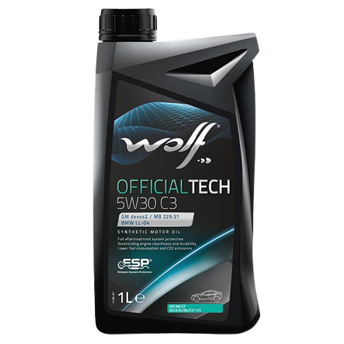 Моторное масло Wolf OfficialTech 5W-30 C3, 1л 